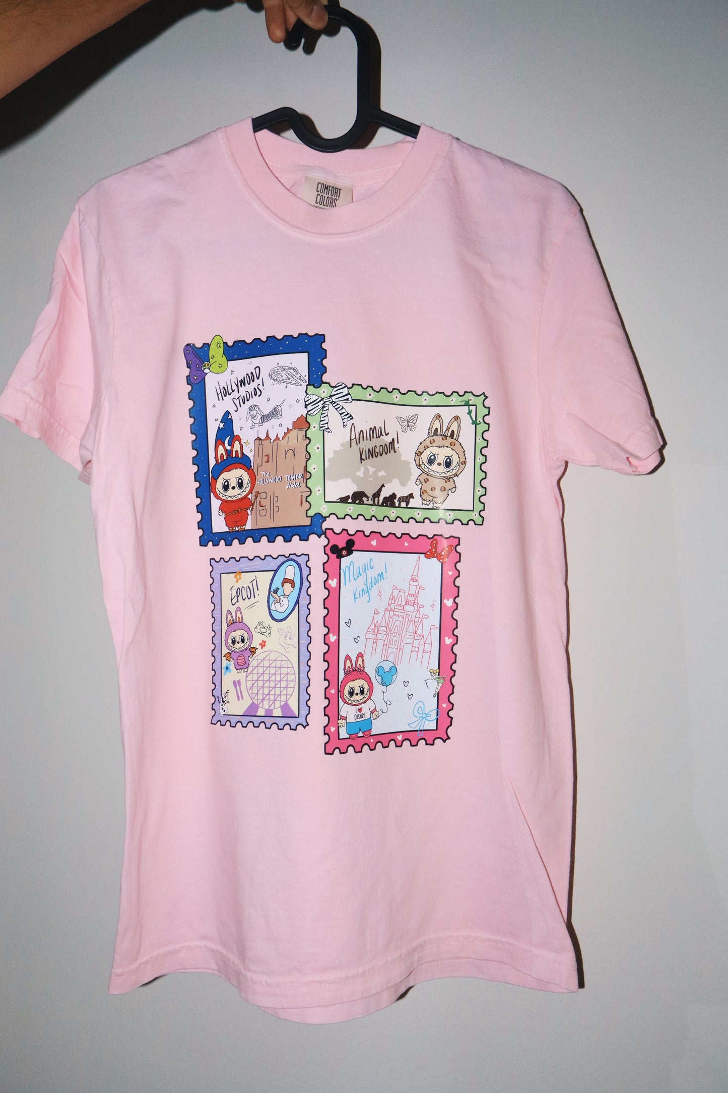 Pink Labubu Stamp Tee