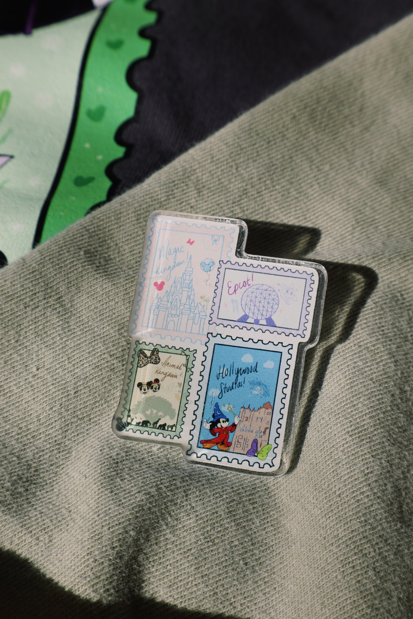 Stamps Acrylic Pin