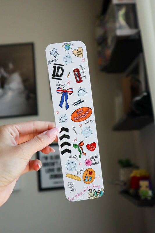 One Direction Inspired BookMark