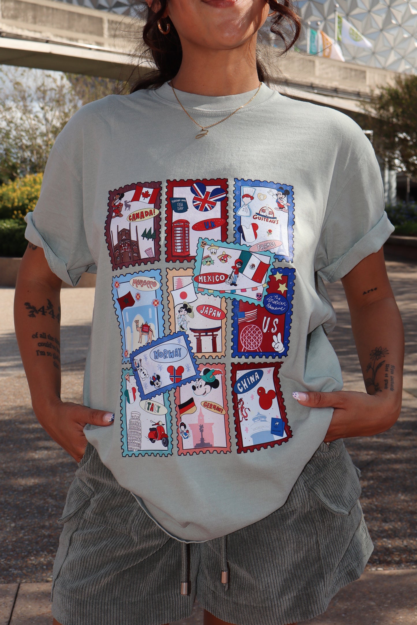 Epcot Stamp Tee